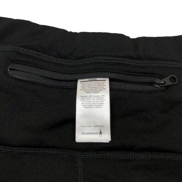 Smartwool Merino Sport Fleece Wind Tights Pants Black Merino Wool Mens XL EUC - Picture 6 of 7